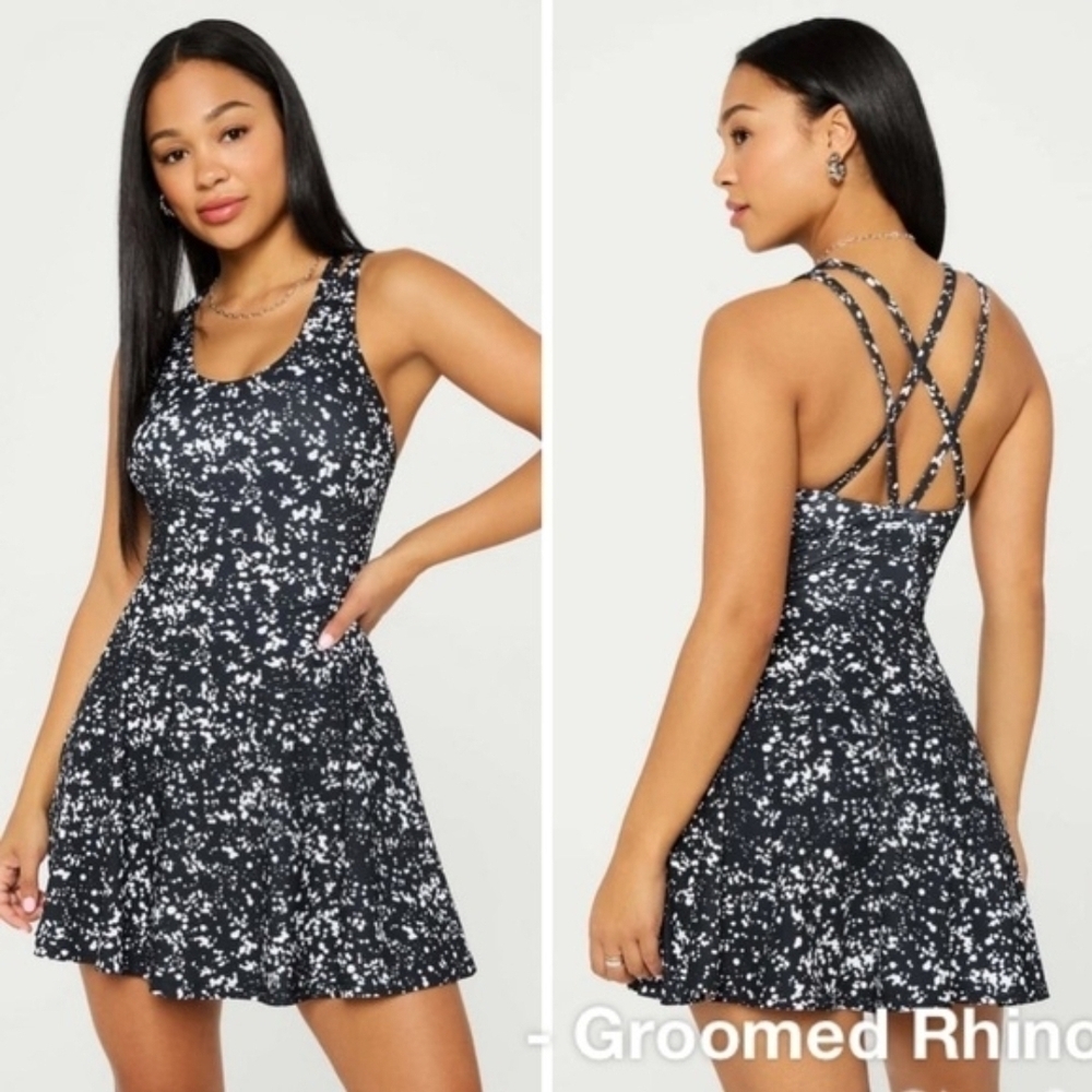 Fabletics Women's Boost Performance Classic Mini Dress M Athleisure